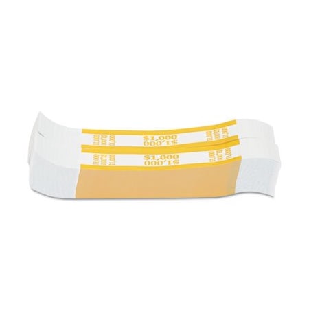 Mmf Industries COINTAINER, Currency Straps, Yellow, $1,000 In $10 Bills, 1000 Bands/pack 401000